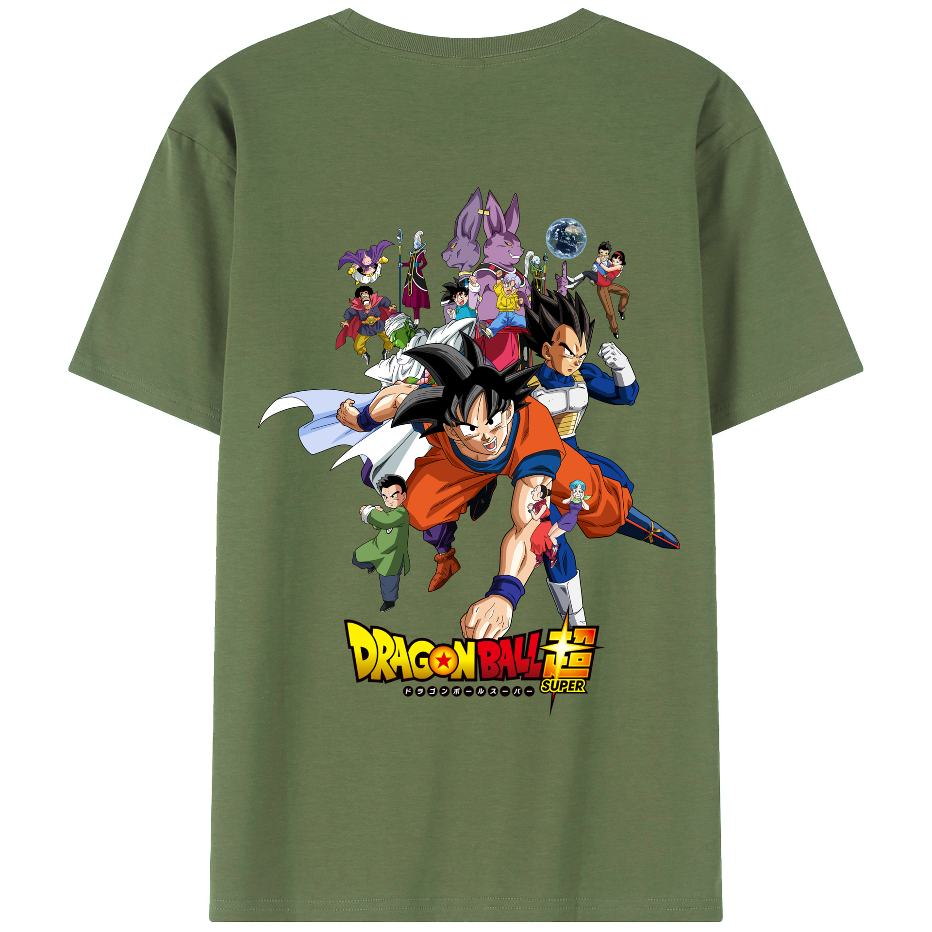 （画像用） ドラゴンボール DRAGON BALL 綿100％ メンズ半袖Tシャツ（バックプリント） 通気性